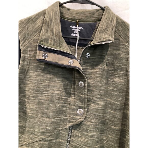 EXOFFICIO XL Calluna Vest Olive Space Dye Plush Fleece Wicking NWT $80 - Picture 3 of 5